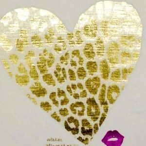 Atusyo et Akiko Gold Heart Baby Tee NWT